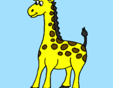 Disegno Giraffa pitturato su IRENE