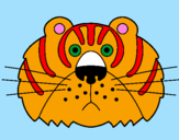 Disegno Tigre III pitturato su alex