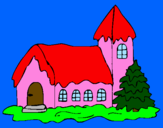 Disegno Casa pitturato su alicya