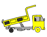 Disegno Camion da carico  pitturato su ribaltabile MIC