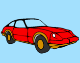 Disegno Auto sportiva  pitturato su Luxa