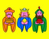 Disegno I Re Magi 4 pitturato su Edoardo  