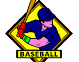 Disegno Logotipo baseball  pitturato su ago  marty 