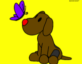Disegno Loula pitturato su lula il cane di pocoyo