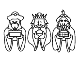 Disegno I Re Magi 4 pitturato su pippo