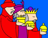 Disegno I Re Magi 3 pitturato su edoardo