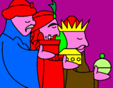 Disegno I Re Magi 3 pitturato su ELEONORA