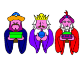 Disegno I Re Magi 4 pitturato su sonia saccanelli