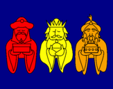 Disegno I Re Magi 4 pitturato su giovanni pasqual spanò