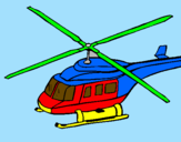 Disegno Elicottero   pitturato su Sanny