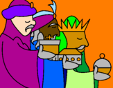 Disegno I Re Magi 3 pitturato su i re magi
