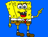 Disegno Spongebob pitturato su adole vince sempre
