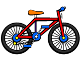 Disegno Bicicletta pitturato su MATTEO B