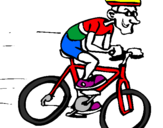 Disegno Ciclismo pitturato su alfa1
