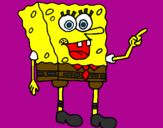 Disegno Spongebob pitturato su lorenzo