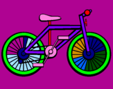 Disegno Bicicletta pitturato su matilde