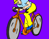 Disegno Ciclismo pitturato su nicky4