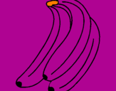 Disegno Banane  pitturato su francycvvdddddgth