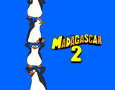Disegno Madagascar 2 Pinguino pitturato su gabriele