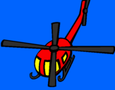 Disegno Elicottero  V pitturato su Ale07