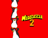 Disegno Madagascar 2 Pinguino pitturato su titti