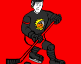 Disegno Giocatore di hockey su ghiaccio pitturato su  andrea.luisetti
