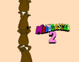 Disegno Madagascar 2 Pinguino pitturato su MELISSA