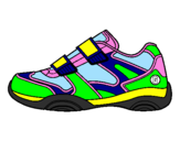 Disegno Scarpa da ginnastica pitturato su scarpe...ma che scarpe!