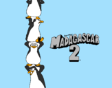 Disegno Madagascar 2 Pinguino pitturato su pic