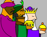Disegno I Re Magi 3 pitturato su Giorgia