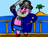 Disegno Pirata a bordo  pitturato su markokrasic2000