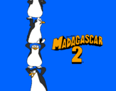 Disegno Madagascar 2 Pinguino pitturato su iacopo