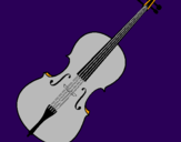 Disegno Violino pitturato su bh