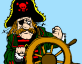 Disegno Capitano dei pirati  pitturato su GENI