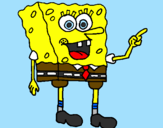 Disegno Spongebob pitturato su Brunovincenzo