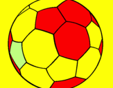 Disegno Pallone da calcio II pitturato su Micole
