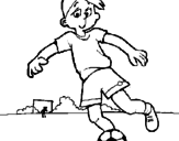 Disegno Giocare a calcio pitturato su   ghjuyfggtyhdxchnxhxh