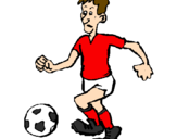 Disegno Giocatore di calcio  pitturato su Francesco Totti