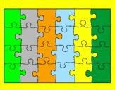 Disegno Puzzle pitturato su puzle di nemo