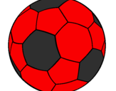 Disegno Pallone da calcio II pitturato su milan