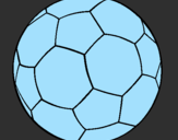 Disegno Pallone da calcio II pitturato su federica