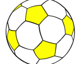Disegno Pallone da calcio II pitturato su ily