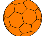 Disegno Pallone da calcio II pitturato su phil
