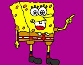 Disegno Spongebob pitturato su spongebob