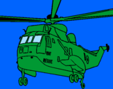 Disegno Elicottero di salvataggio  pitturato su ònòòoimòmòjlm.lò45kòòk