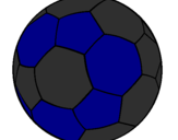 Disegno Pallone da calcio II pitturato su chiara 58