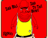 Disegno Bad Bill pitturato su vivi