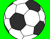 Disegno Pallone da calcio II pitturato su gabriel
