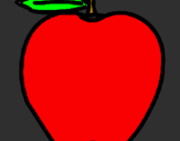 Disegno mela  pitturato su GIULIA       E    GADA