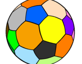 Disegno Pallone da calcio II pitturato su ANTONIO S.